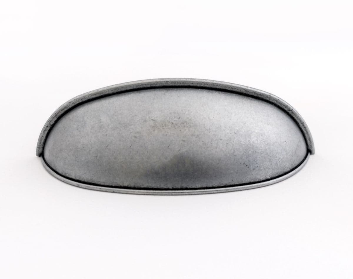 Cup handle, pewter