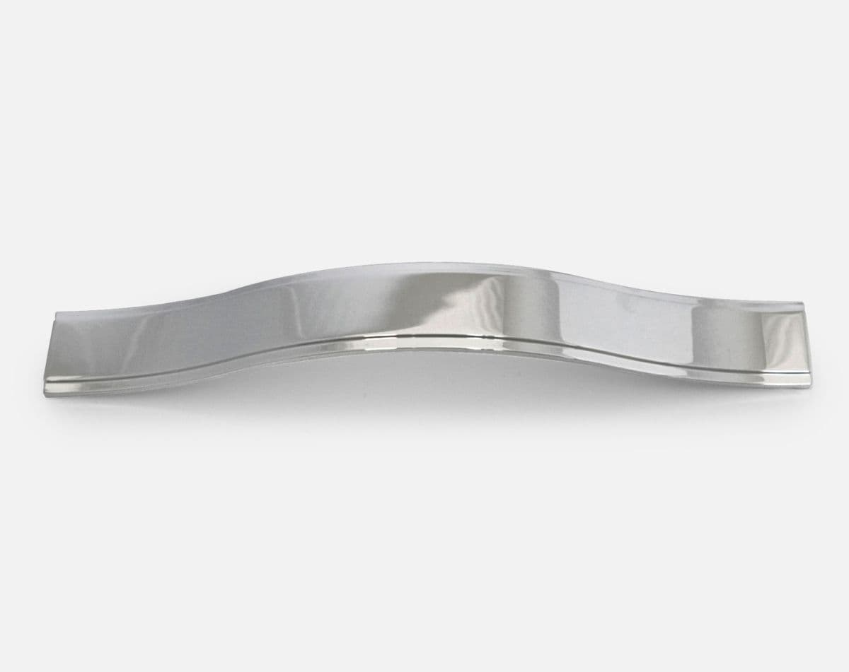 Wave handle, polished chrome