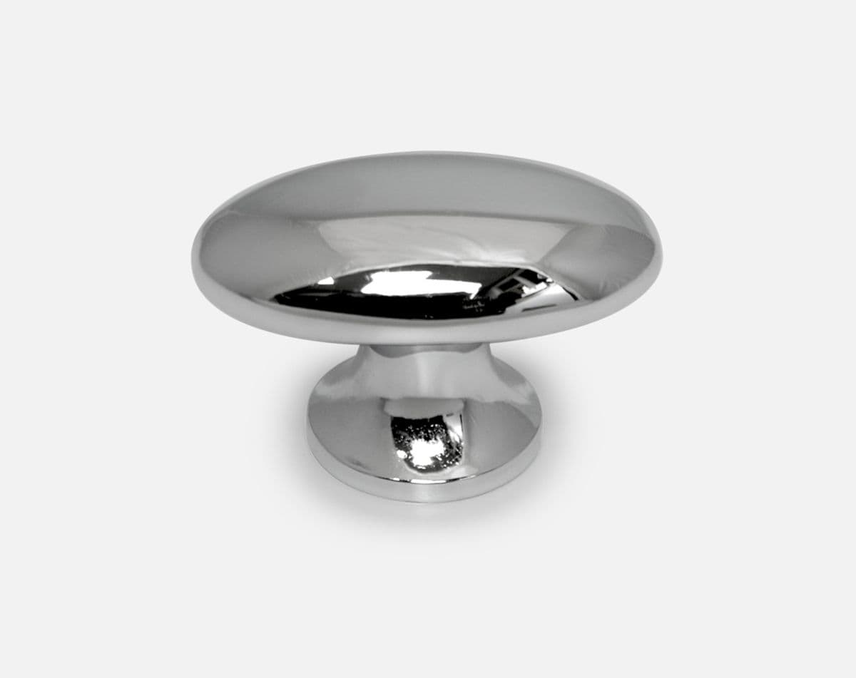 Elipse knob, polished chrome